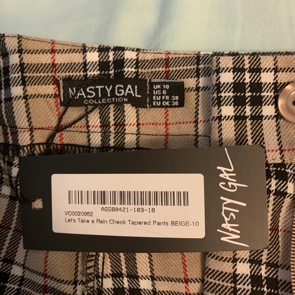 Nasty Gal Plaid Pants - Picture 4 of 4